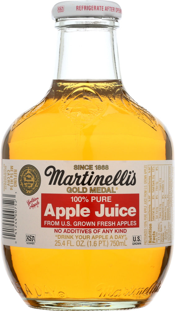 MARTINELLI: 100% Pure Apple Juice, 25.4 oz