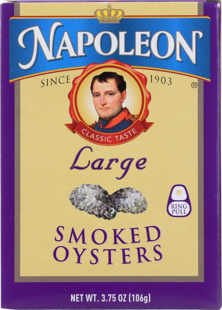 NAPOLEON: Large Smoked Oyster, 3.66 oz