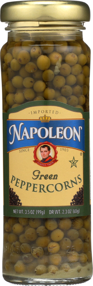 NAPOLEON: Green Peppercorns Jars, 3.5 Oz