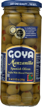 GOYA: Manzanilla Stuffed Spanish Olive, 9.5 oz