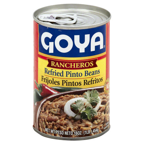 GOYA: Bean Refried Ranchero, 16 oz