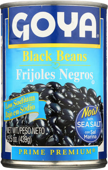 GOYA: Low Sodium Black Beans, 15.5 oz