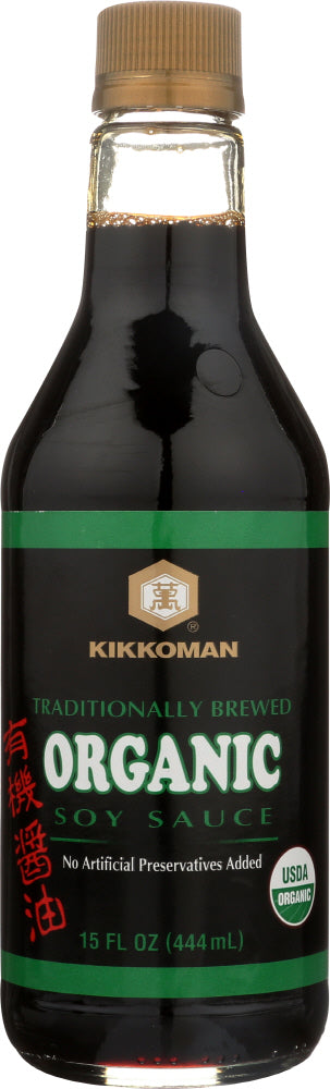 KIKKOMAN: Organic Soy Sauce, 15 oz