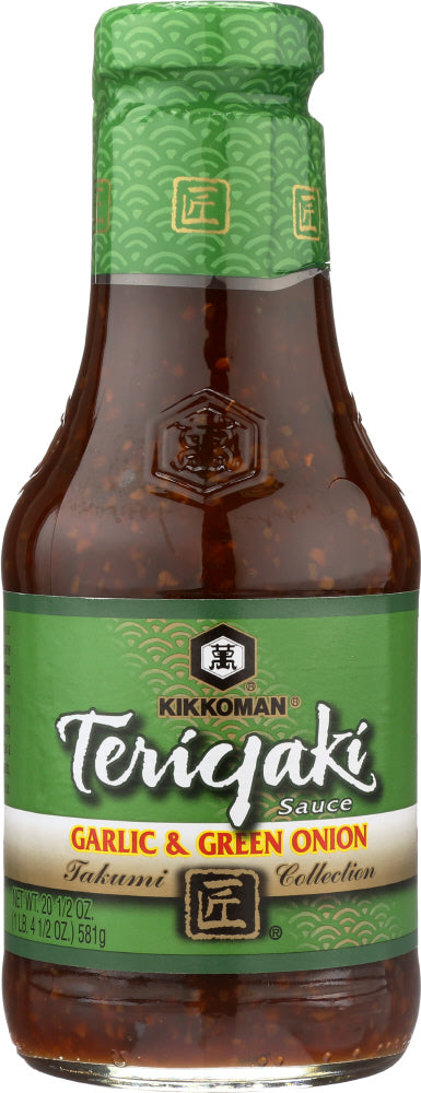 KIKKOMAN: Teriyaki Sauce Garlic & Green Onion, 20.5 oz