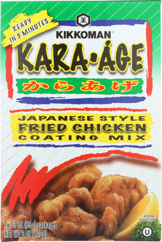 KIKKOMAN: Kara Age Fried Chicken Coating Mix Two Count, 6 oz