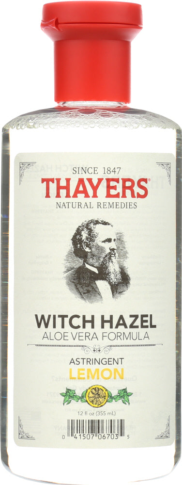 THAYERS: Lemon Witch Hazel with Aloe Vera Formula Astringent, 12 oz