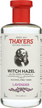 THAYERS: Witch Hazel With Aloe Vera Formula Lavender Alcohol Free Toner, 12 oz