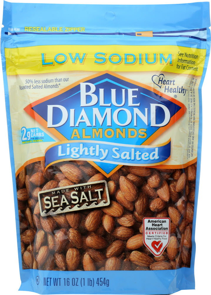 BLUE DIAMOND: Almonds Lightly Salted, 16 oz