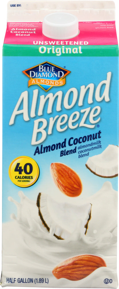 BLUE DIAMOND: Almond Breeze Coconut Unsweetened Original, 64 oz