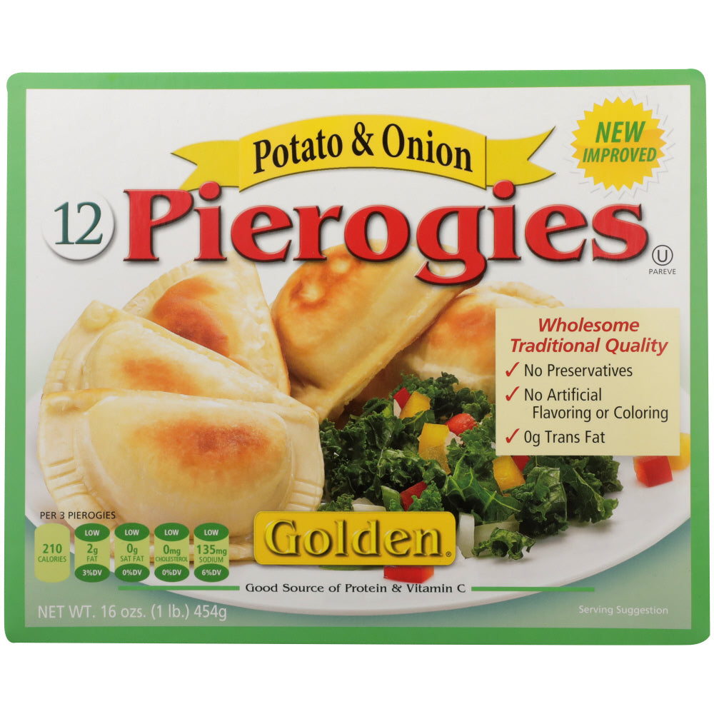 GOLDEN: Potato & Onion Pierogies, 16 oz