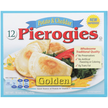 GOLDEN: Potato & Cheddar Pierogies, 16 oz