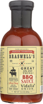 BRASWELL: Sauce BBQ Vidalia Onion, 13.5 oz