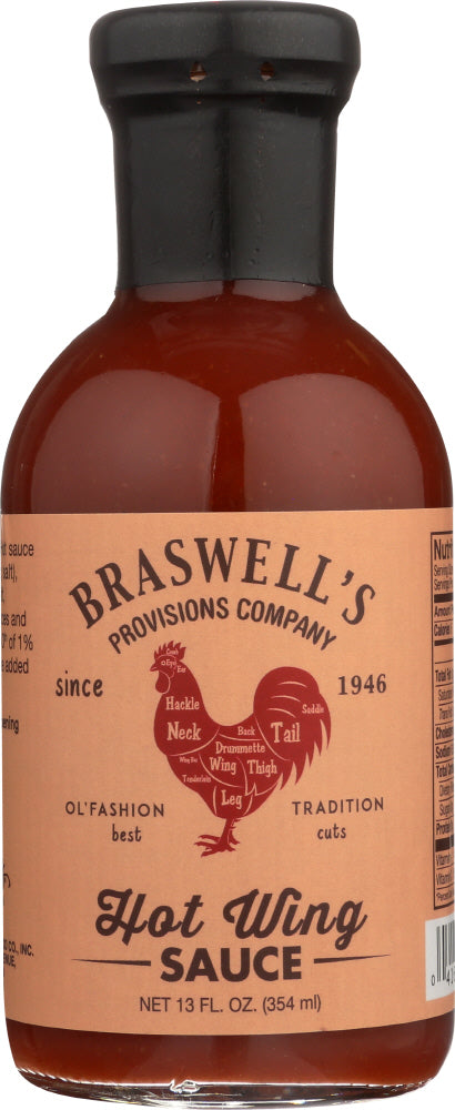 BRASWELL: Sauce Hot Wing, 13.5 oz