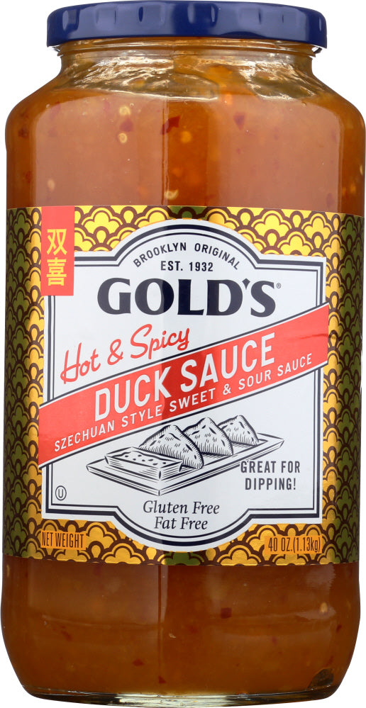 GOLDS: Hot & Spicy Duck Sauce Szechuan Style, 40 oz