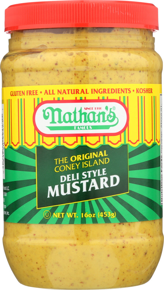 NATHANS: Coney Island Mustard, 16 oz