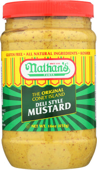 NATHANS: Coney Island Mustard, 16 oz