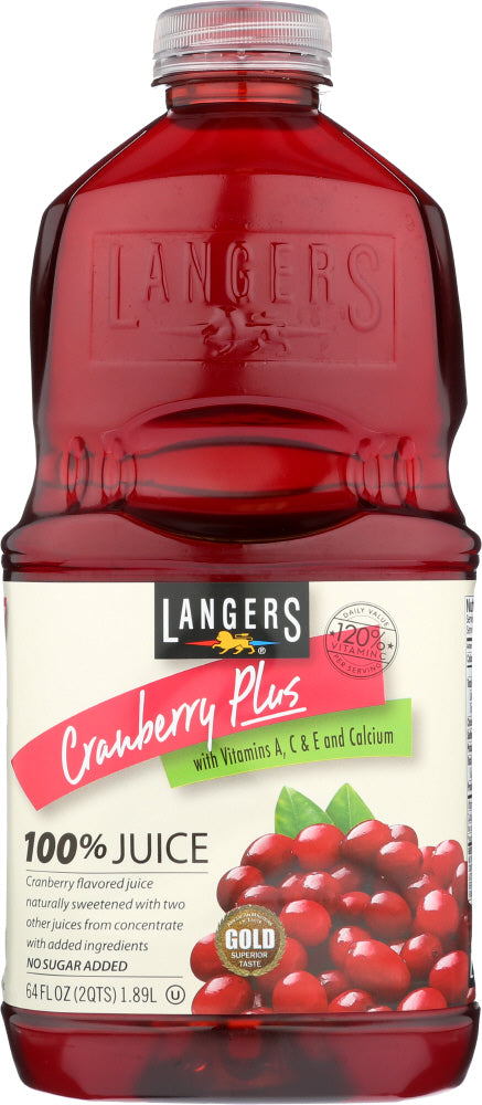 LANGERS: Cranberry Plus 100% Juice, 64 fl oz