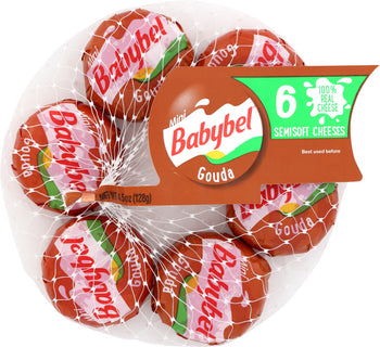 MINI BABYBEL: Semisoft Gouda Cheese, 4.5 oz