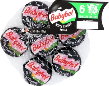 MINI BABYBEL: White Cheddar Cheese, 4.2 oz