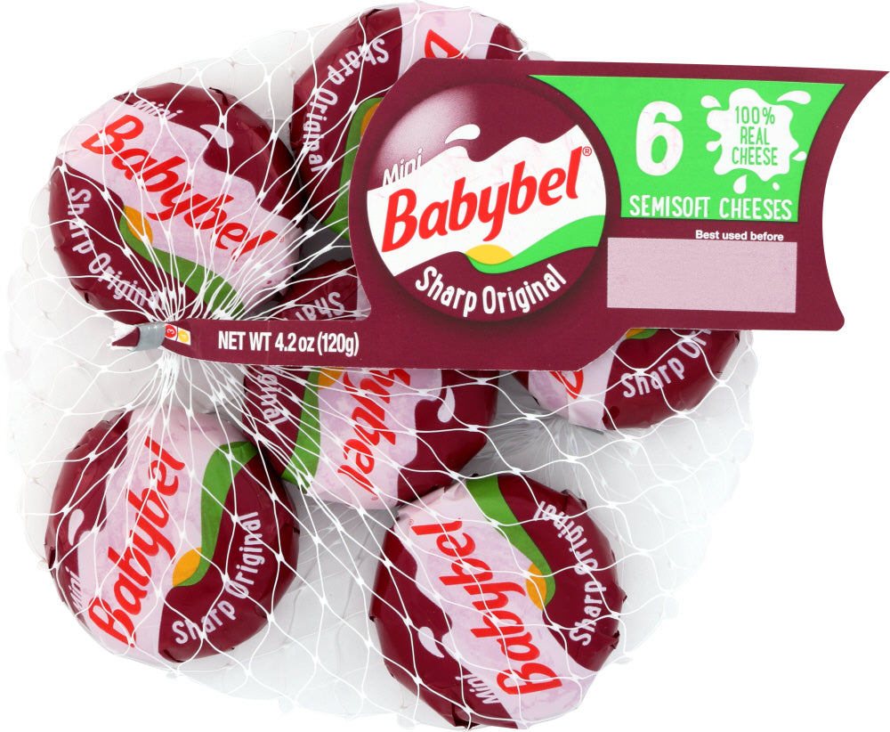 MINI BABYBEL: Sharp Original Cheese, 4.20 oz