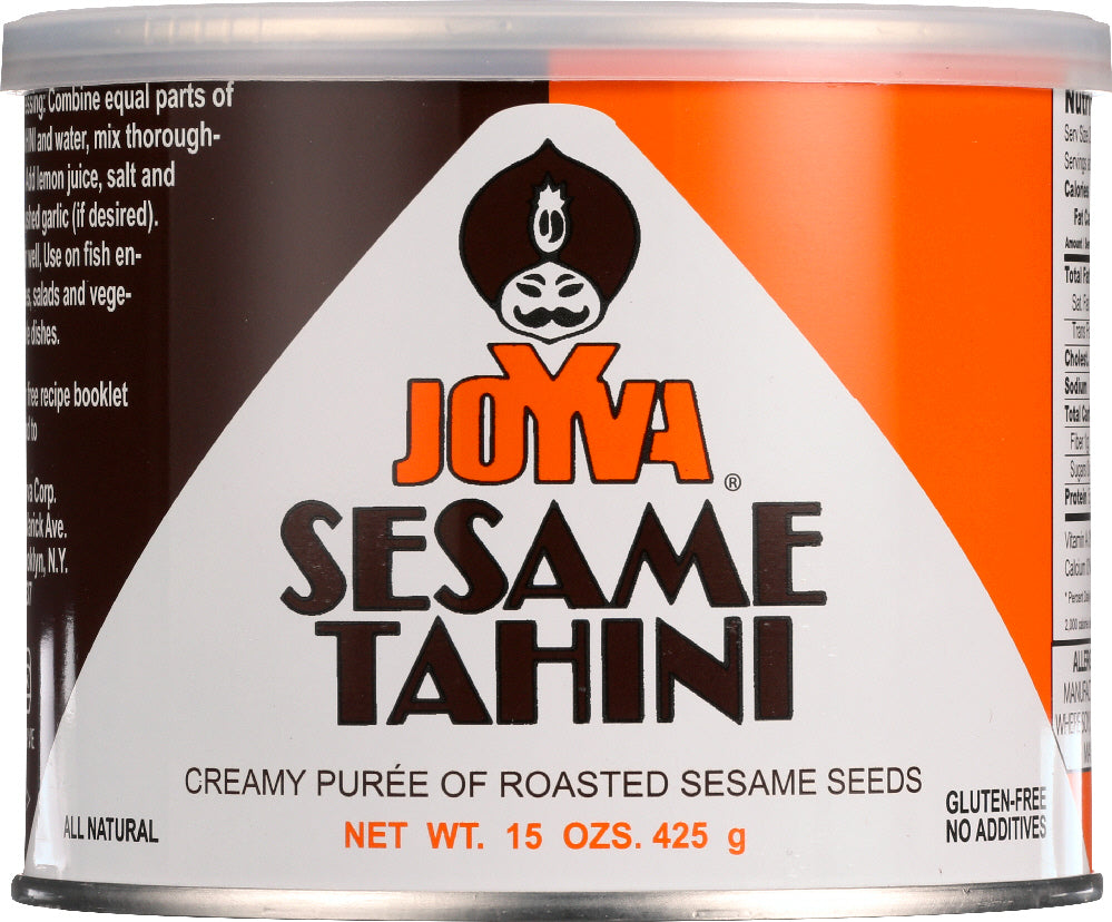 JOYVA: Sesame Tahini Creamy Puree Of Sesame Seeds, 15 oz