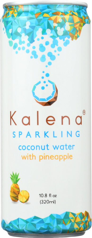 KALENA SPARKLING COCONUT WATER: Sparkling Coconut Water with Pineapple, 10.8 oz