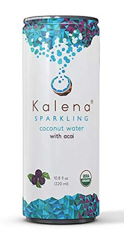 KALENA SPARKLING COCONUT WATER: Water Coconut Sparkling Acai, 10.8 fo