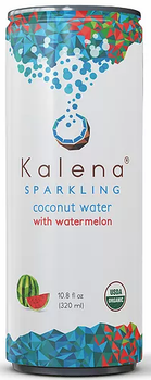 KALENA SPARKLING COCONUT WATER: Water Coconut Sparkling Watermelon, 10.8 fo