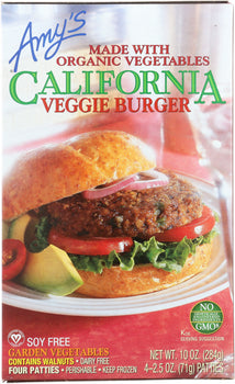 AMY'S KITCHEN: California Veggie Burger, 10 oz