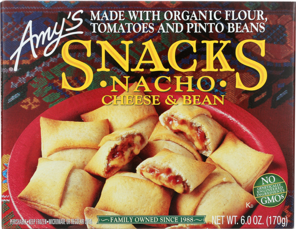 AMY'S: Nacho Cheese & Bean Snacks, 6 oz