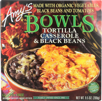 AMY'S: Tortilla Casserole & Black Beans Bowl, 9.5 oz