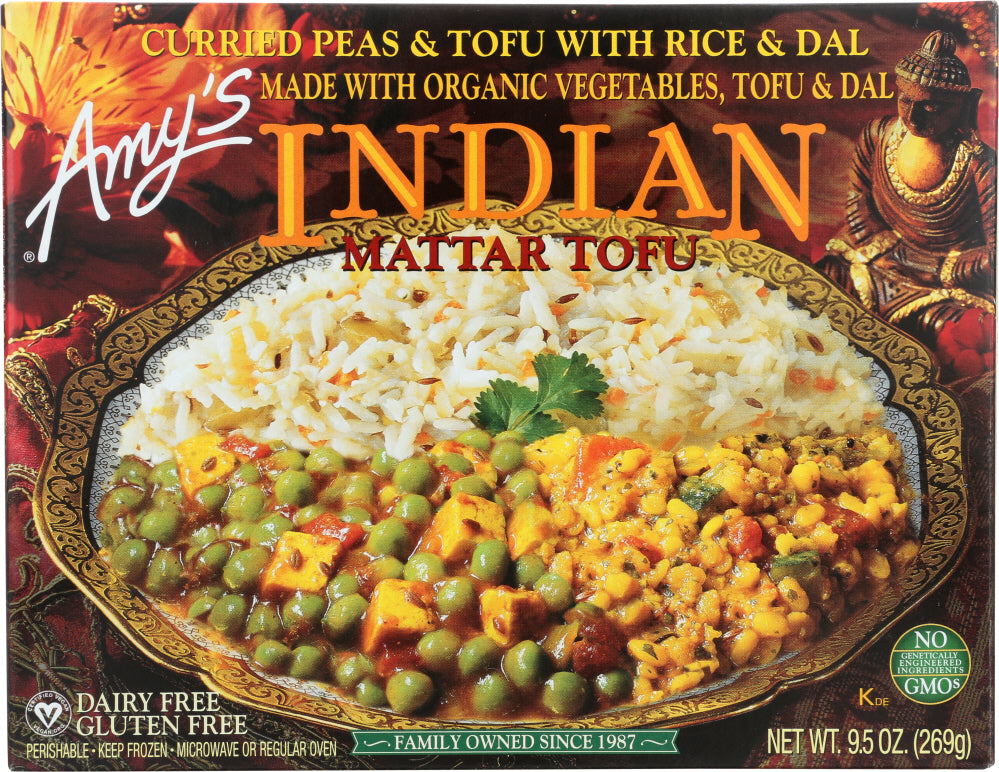 AMY'S: Indian Mattar Tofu, 9.5 oz