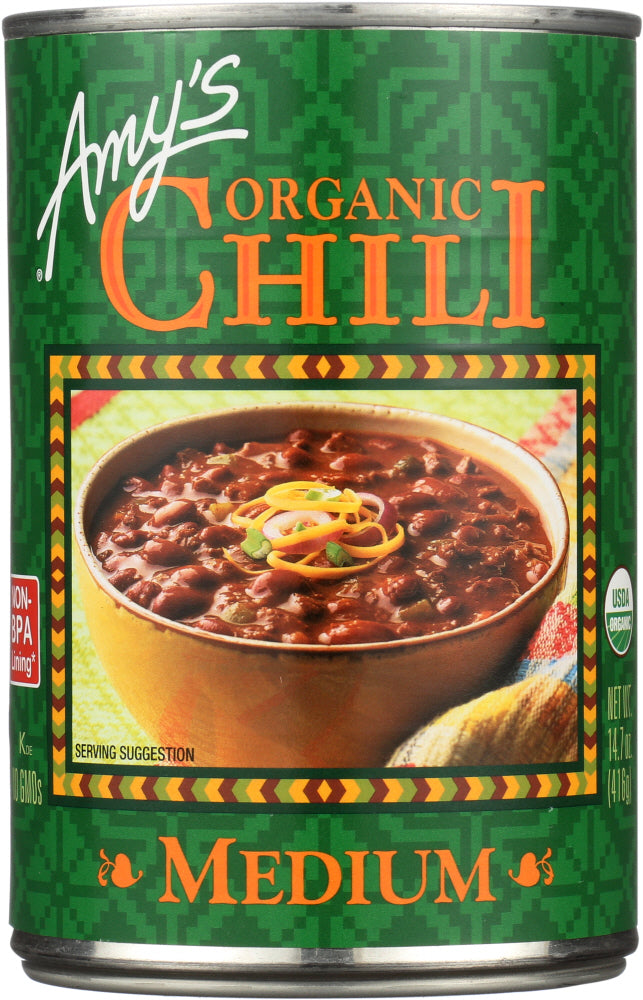 AMY'S: Organic Chili Medium, 14.7 oz