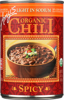 AMYS: Chili Lite Sodium Spicy Gluten Free, 14.7 oz