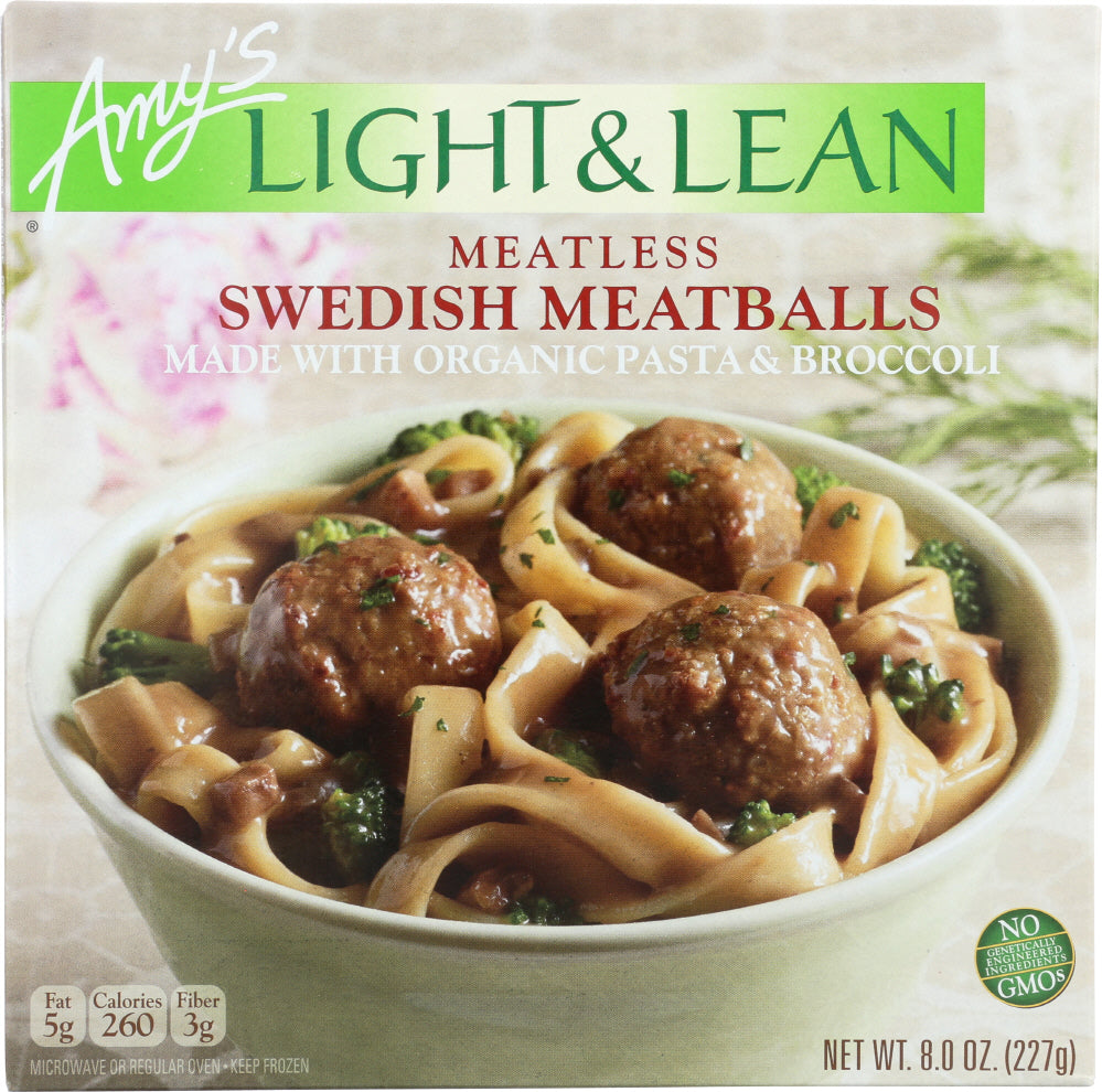 AMY'S: Light & Lean Meatless Swedish Meatballs, 8 oz