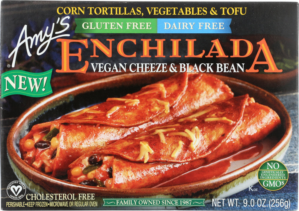 AMYS: Vegan Cheeze and Black Bean Enchilada, 9 oz