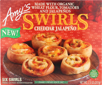 AMYS: Cheddar jalape?o Swirls, 7.30 oz