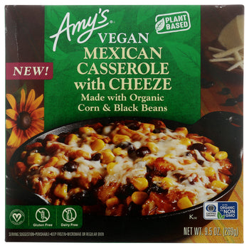 AMY'S: Vegan Mexican Casserole with Cheese, 9.50 oz