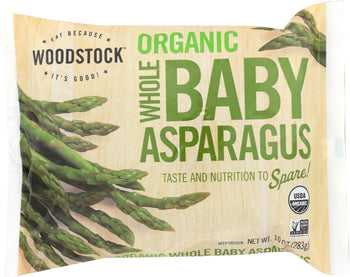 WOODSTOCK: Organic Frozen Whole Baby Asparagus, 10 oz