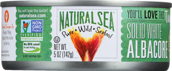 NATURAL SEA: Solid White Wild Tuna Albacore Salted, 5 oz