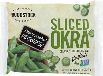 WOODSTOCK: Frozen Cut Okra, 10 oz