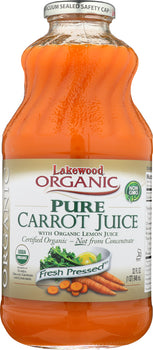 LAKEWOOD ORGANIC: Pure Carrot Juice, 32 oz