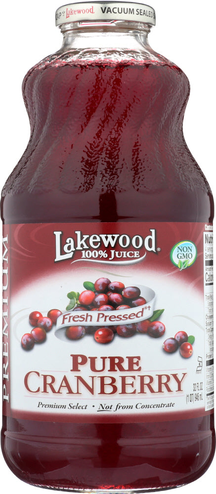 LAKEWOOD: 100 % Pure Cranberry Juice, 32 oz