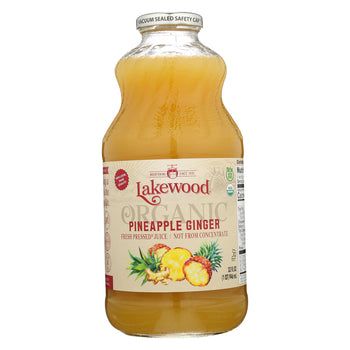 LAKEWOOD: Organic Pineapple Ginger Juice, 32 fl oz