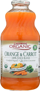 LAKEWOOD: Organic Orange & Carrot Juice, 32 Oz