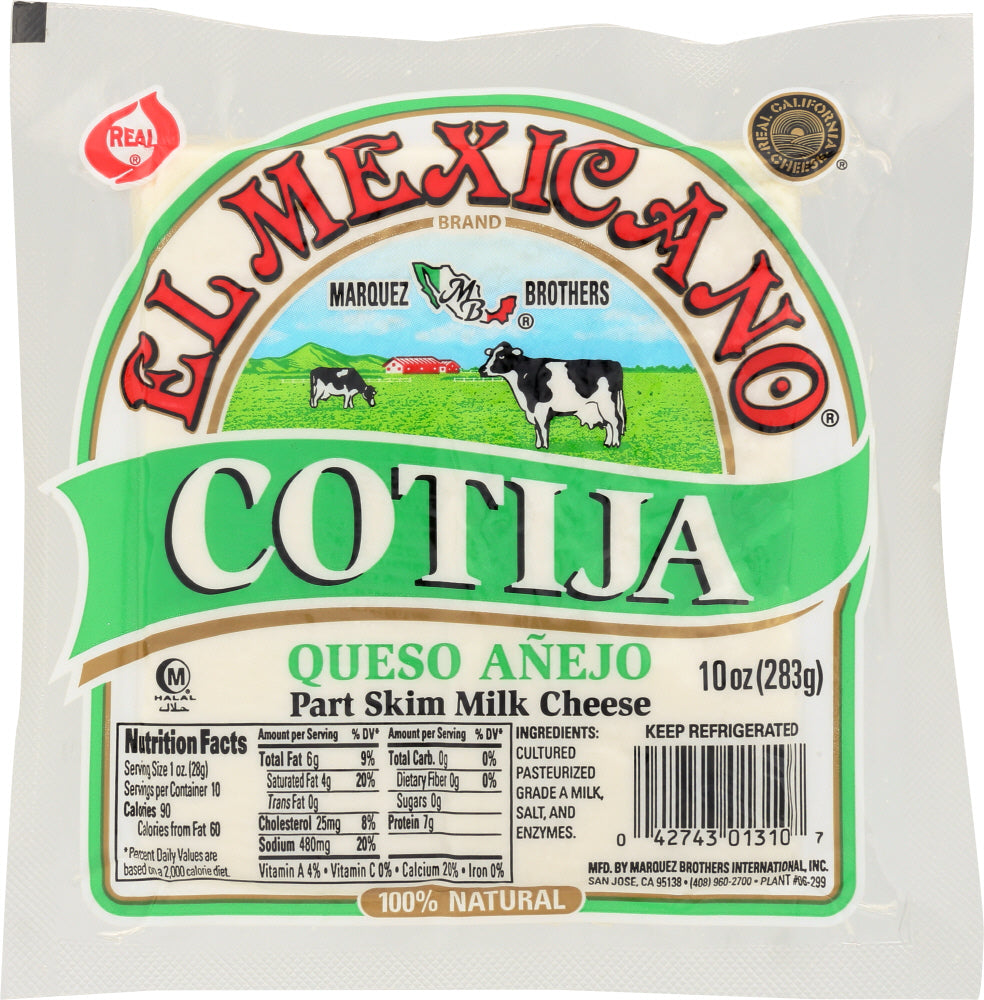 EL MEXICANO: Cotija Queso A?ejo, 10 oz