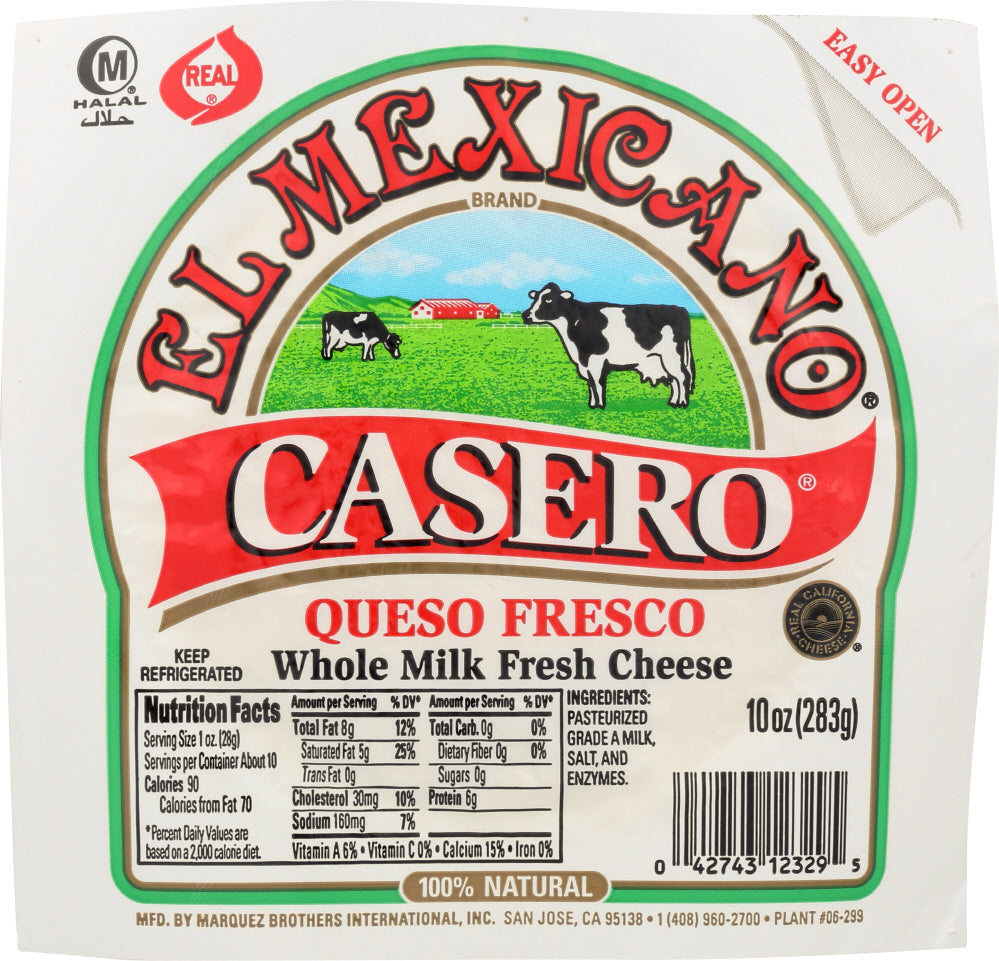 EL MEXICANO: Casero Queso Fresco, 10 oz