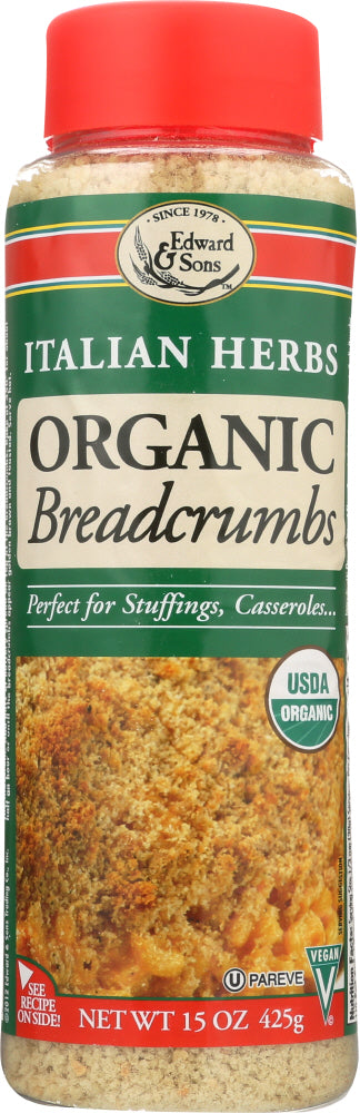 EDWARD & SONS: Breadcrumb Italian Organic, 15 oz