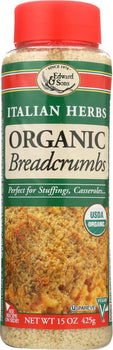 EDWARD & SONS: Breadcrumb Italian Organic, 15 oz