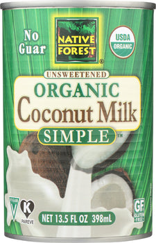 NATIVE FOREST: Simple Unsweetened Organic Coconut Milk, 13.5 oz